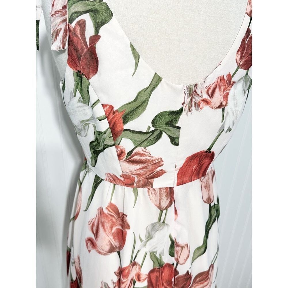 Anthropologie Paper Crown‎ Tulipa Double Tie Sleeveless Party Mini Dress Large - Picture 8 of 13